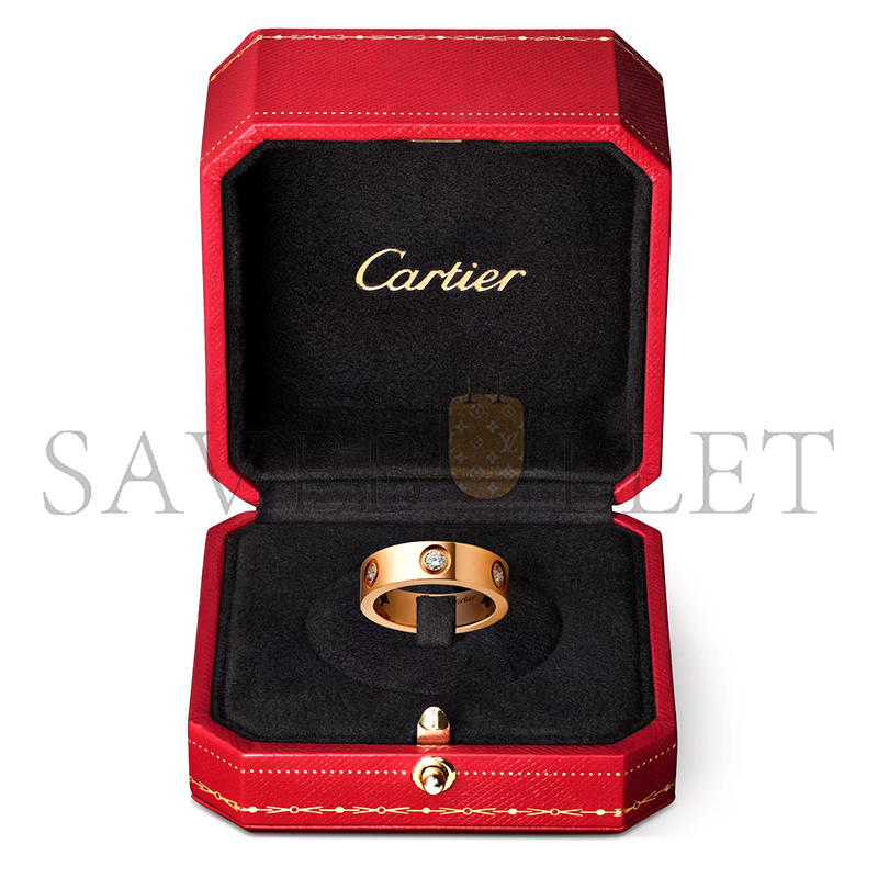 CARTIER LOVE RING, CLASSIC MODEL, 6 DIAMONDS B4097500
